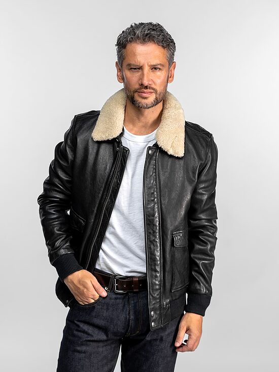 Cazadora Plain Aviator