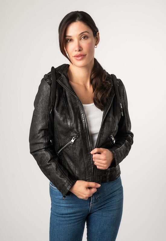 Biker Capucha extraíble