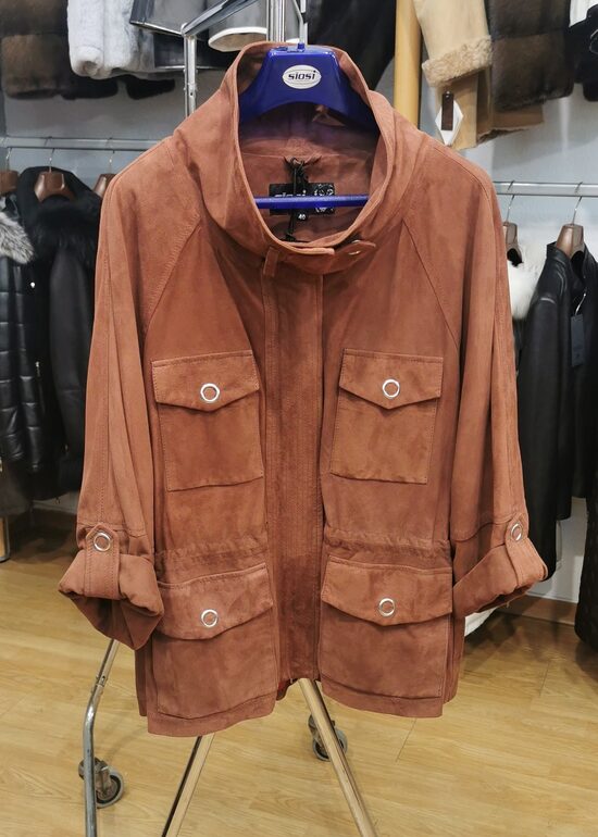 Chaqueta Ante Oversize