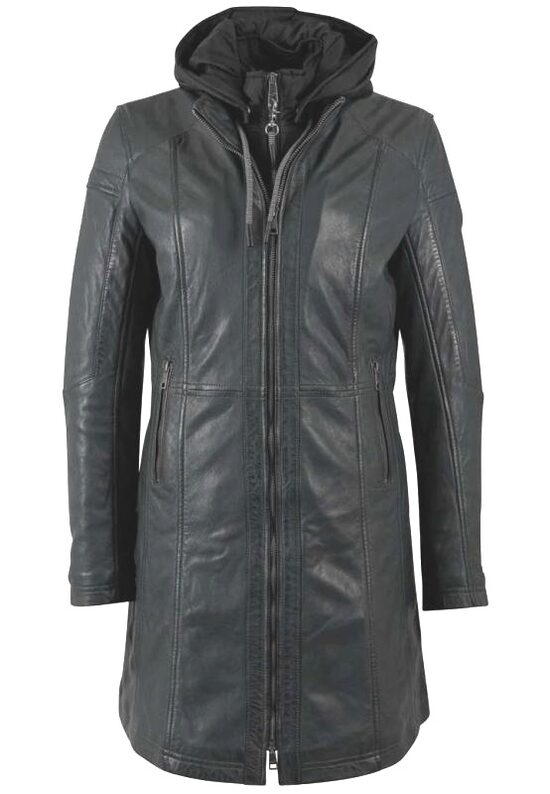 Parka con capucha desmontable