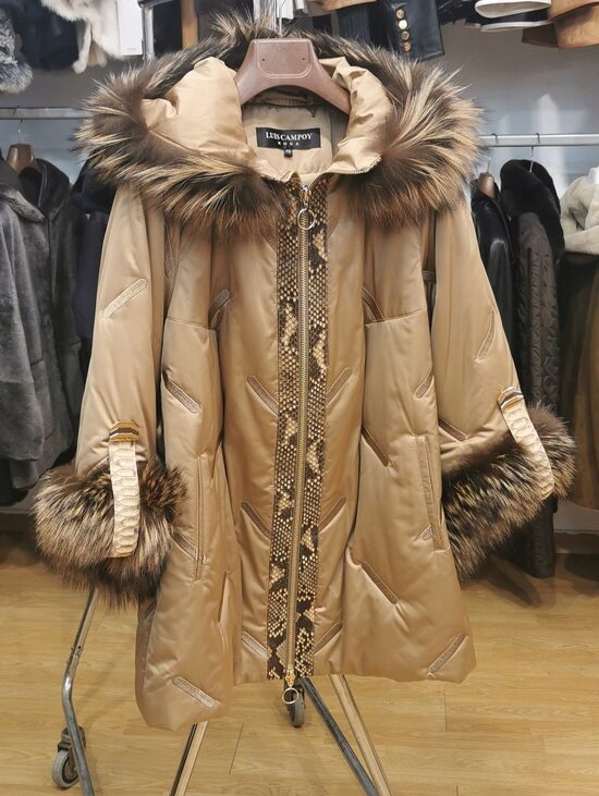 Abrigo Fox-Fabric/Nappa
