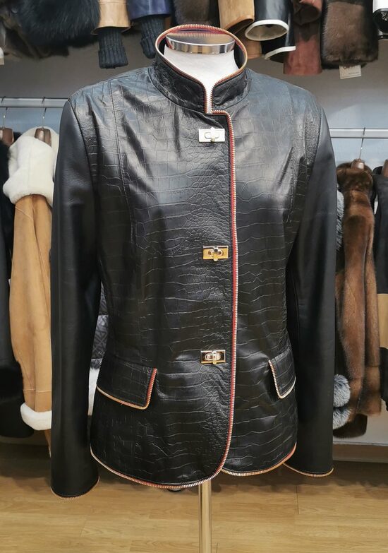 Chaqueta Nappa Croco