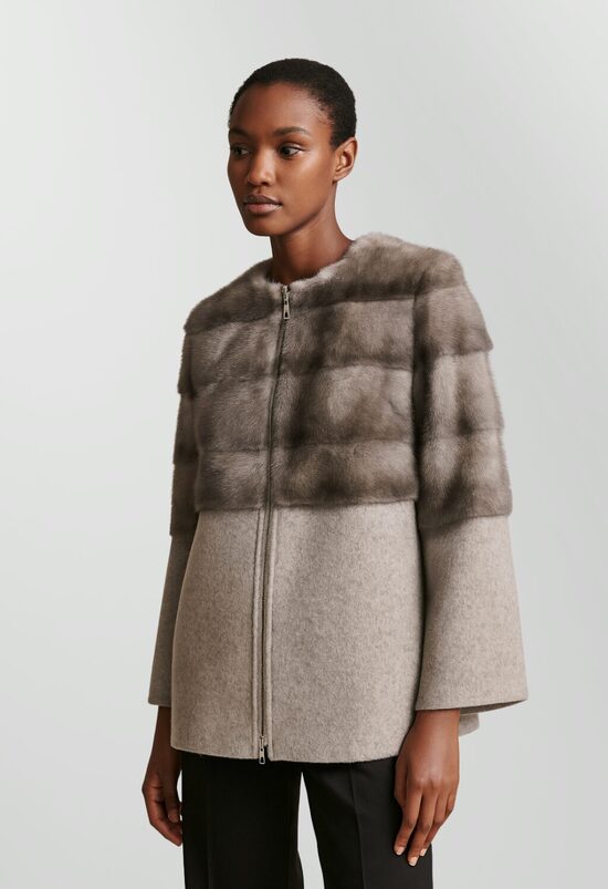 Chaqueta Visón/Cashmere