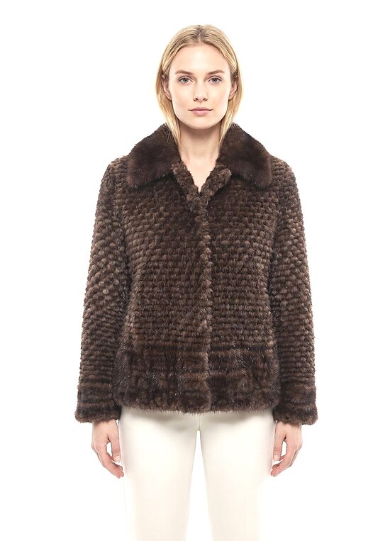 Chaqueta Visón Tricotado Alice