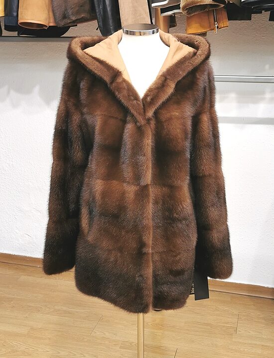 Chaqueta Visón/Nappa Reversible