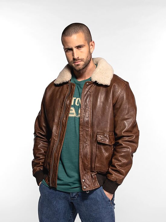 Cazadora Plain Aviator