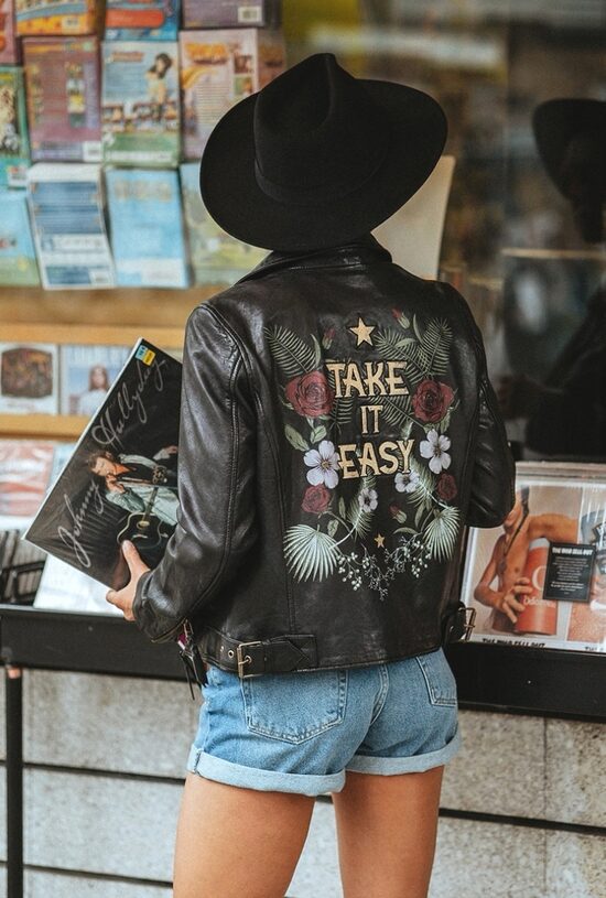 Biker Gráfico Estampado