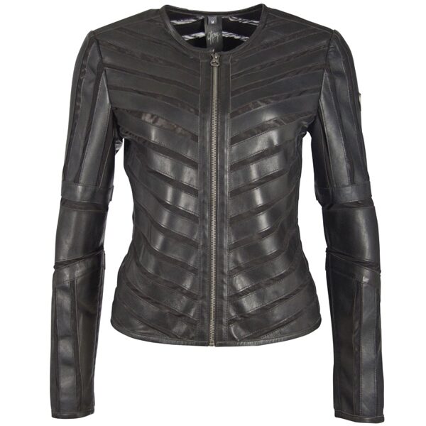Chaqueta combinada Nappa/ Mesh